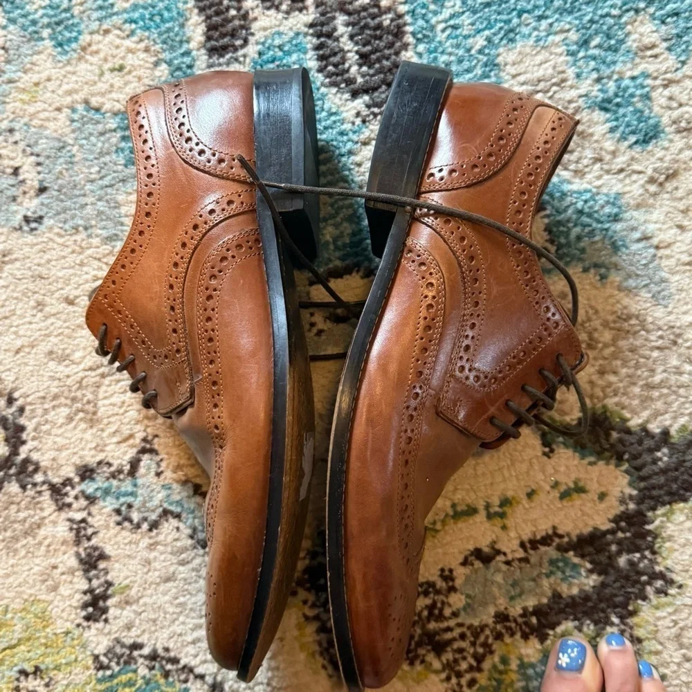 Classic Brown Leather Men's Nunn bush Oxford shoes